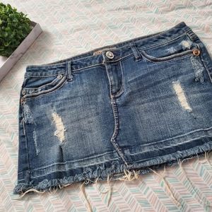 Blue Jean Mini Skirt